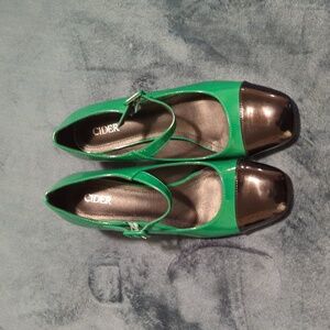 Cider Green Mary Janes